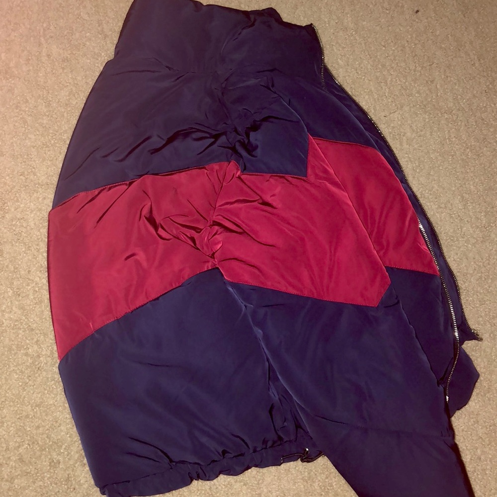 Navy and Red Puffer jacket